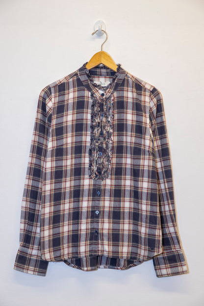 CAMISA CUADROS RUFFLE