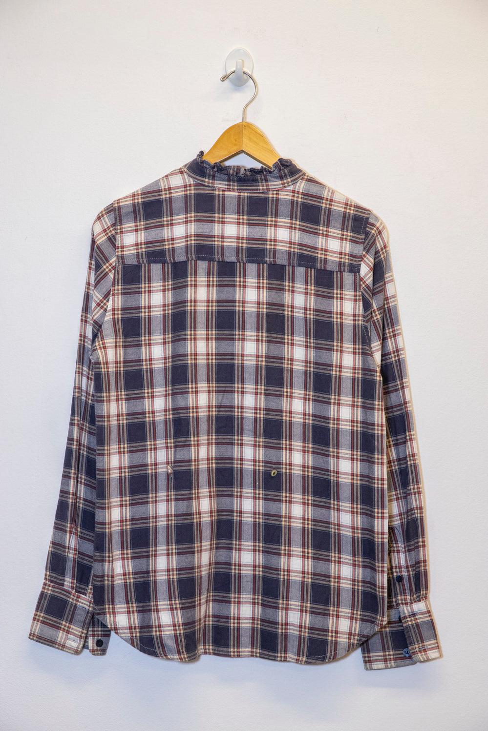 CAMISA CUADROS RUFFLE