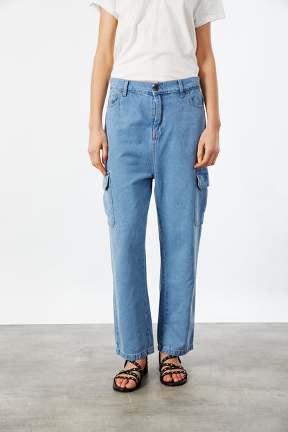 JEAN EMMA CARGO LIGHT BLUE PAUL