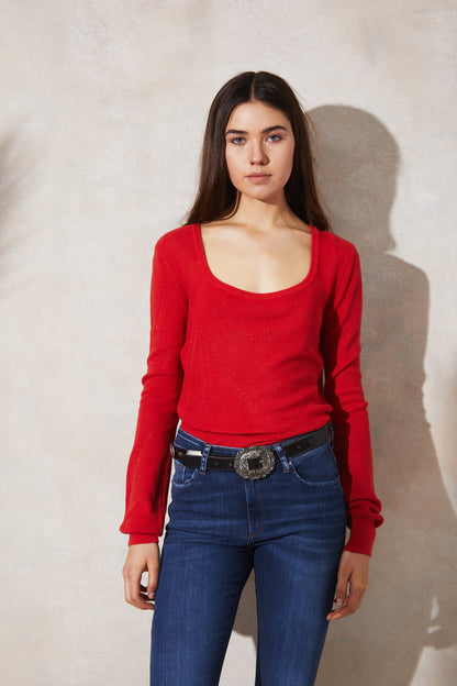 SWEATER CROP BALLOON