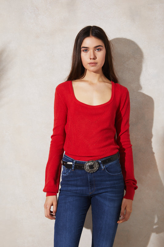 SWEATER CROP BALLOON