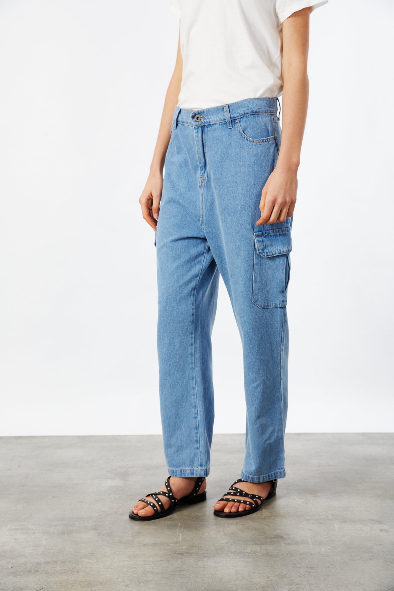 JEAN EMMA CARGO LIGHT BLUE PAUL