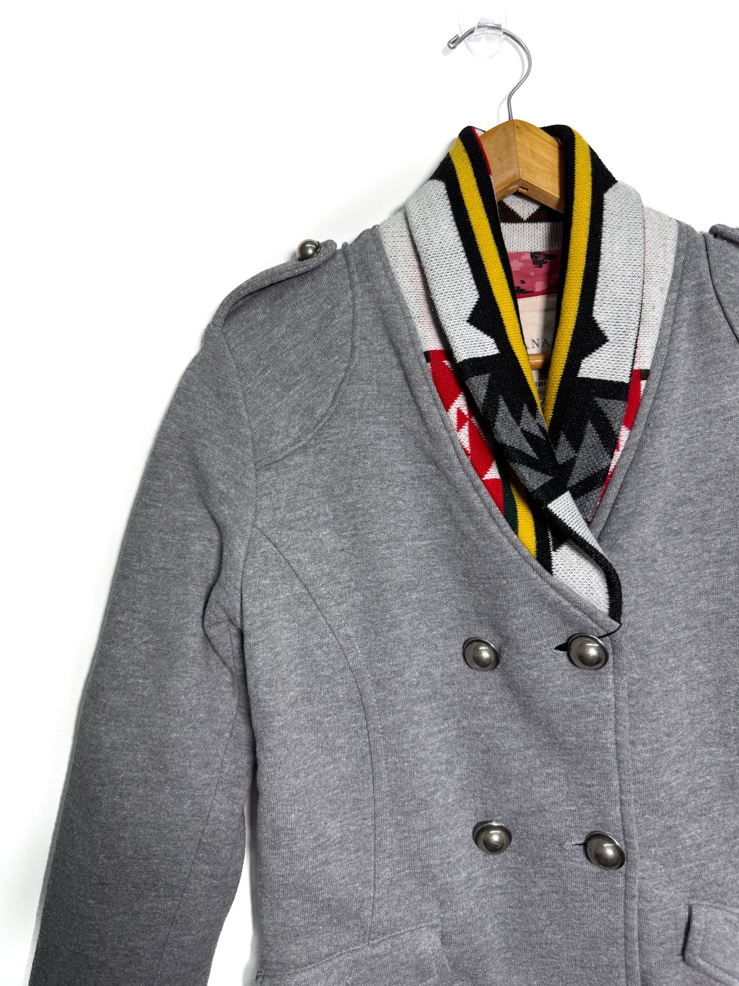 CAMPERA BLAZER GRIS DUAL