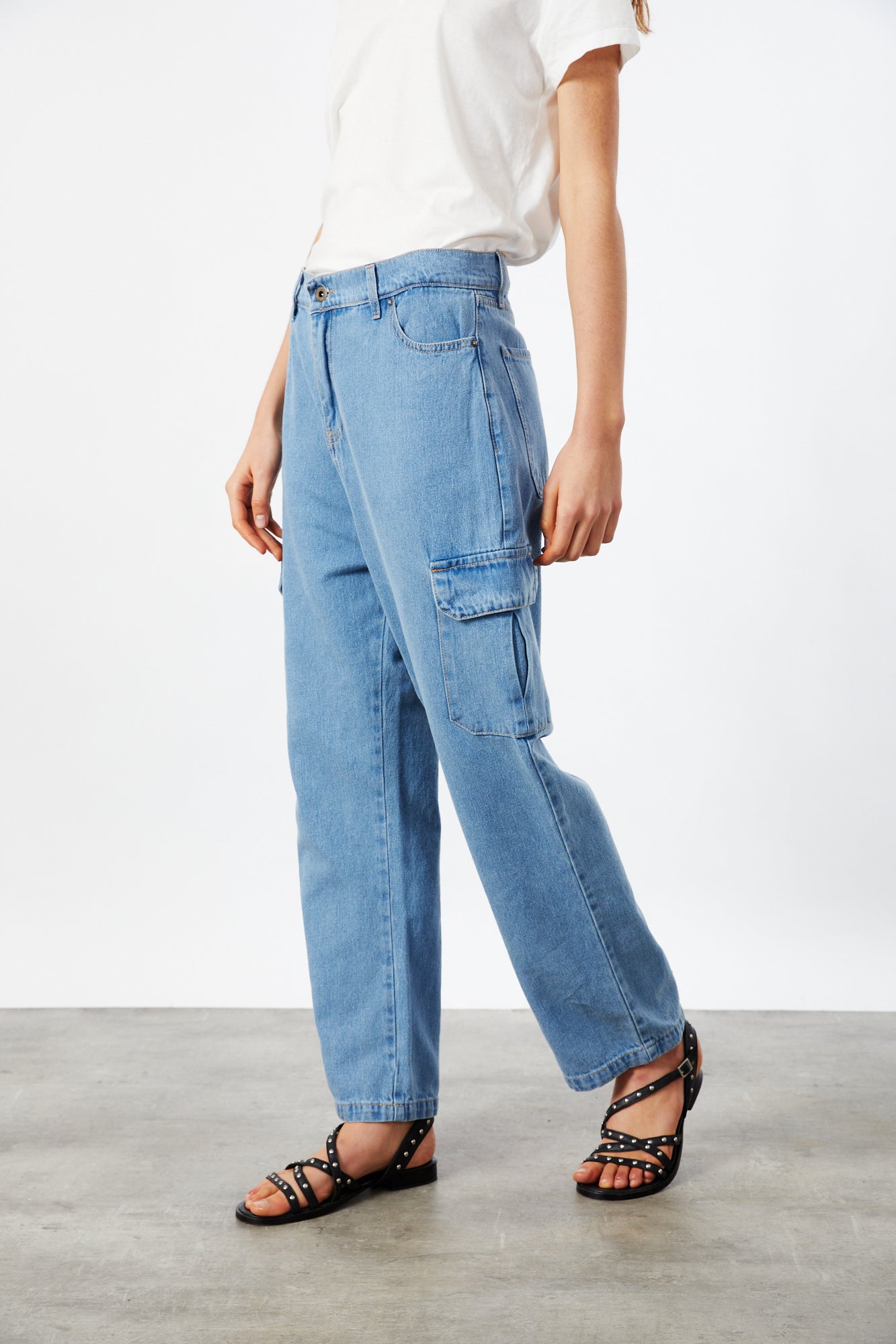 JEAN EMMA CARGO LIGHT BLUE PAUL